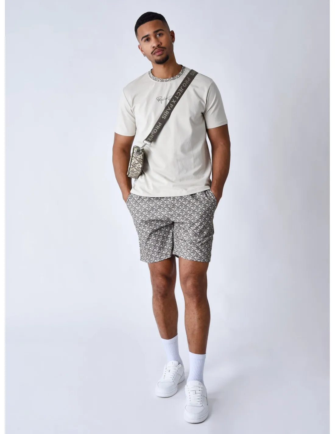 Graphic Gaze Swim Shorts by Project x Paris
